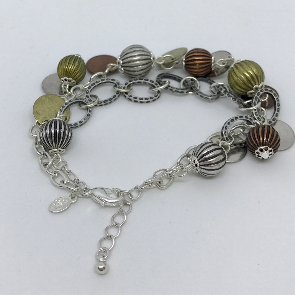 Nwot Premier Designs tri color multiple strand bracelet
